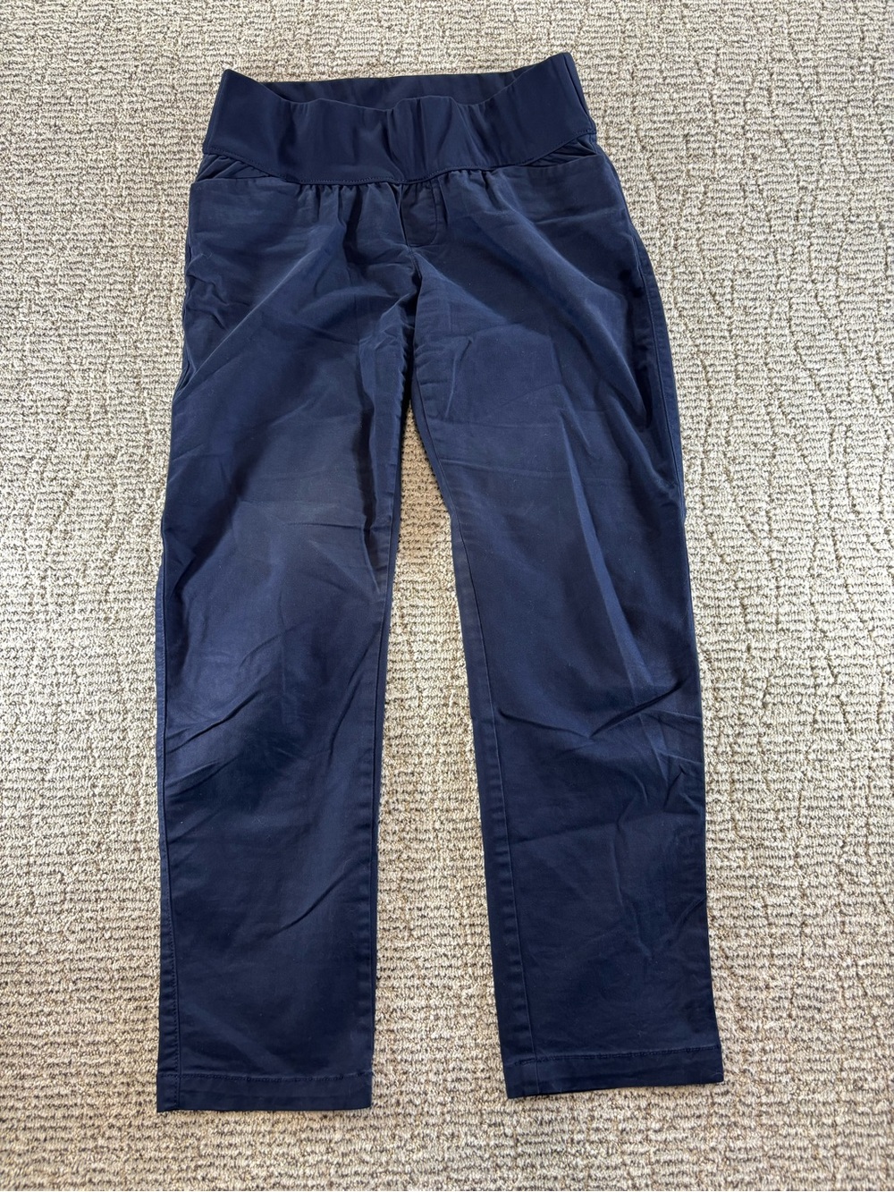 GAP Women’s‎ Size 4 Navy Girlfriend Khaki Comfort Stretch Pull On Pants